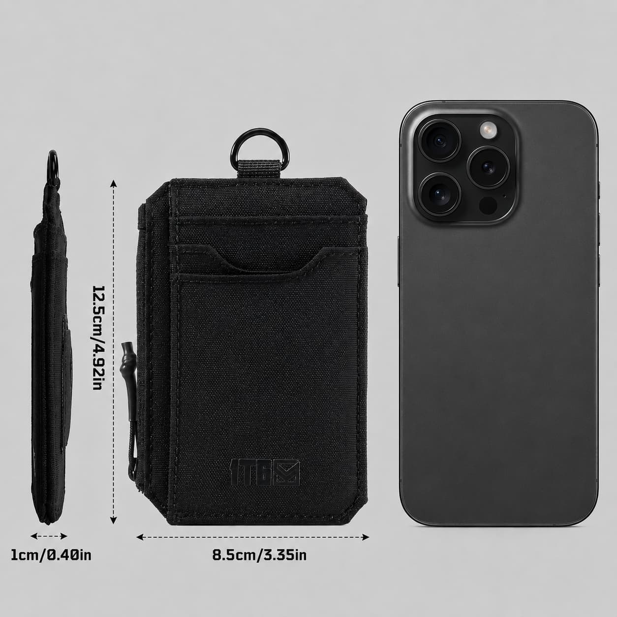 1TG Men's Slim Wallet | 500D Nylon, RFID Blocking & AirTag Slot（副本）