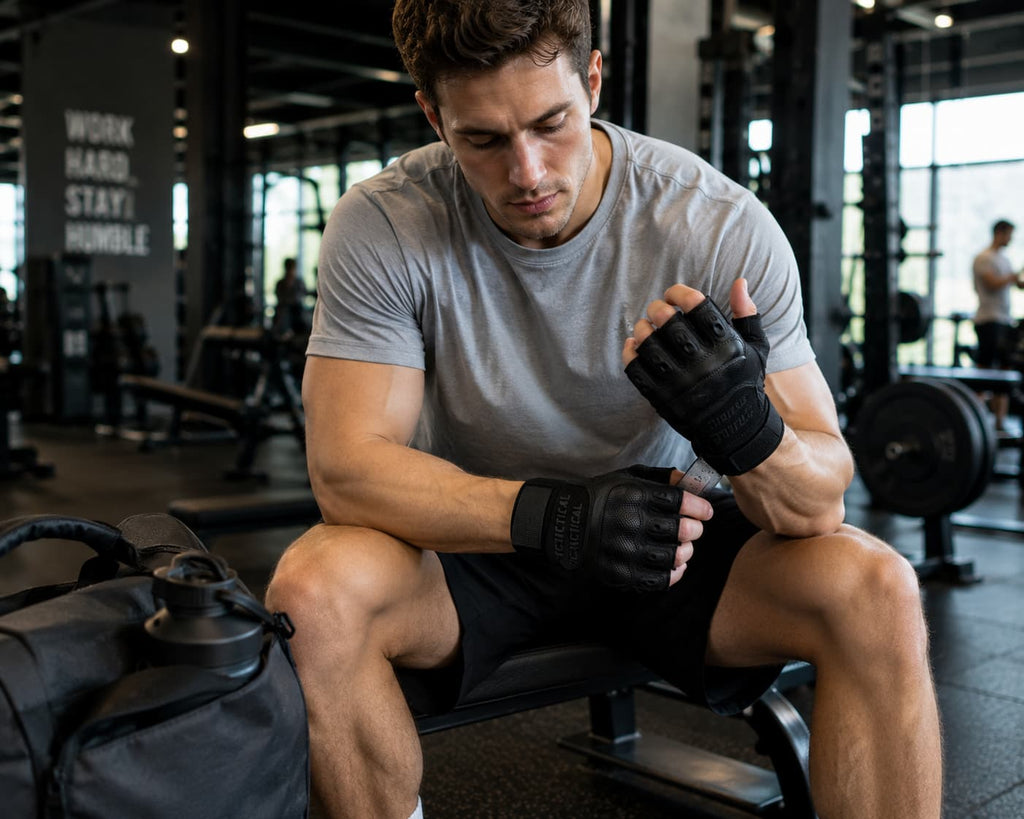 1TG Breathable Fingerless Gloves 03丨Adjustable Wrist Opening, Shock Absorption & Quick Release