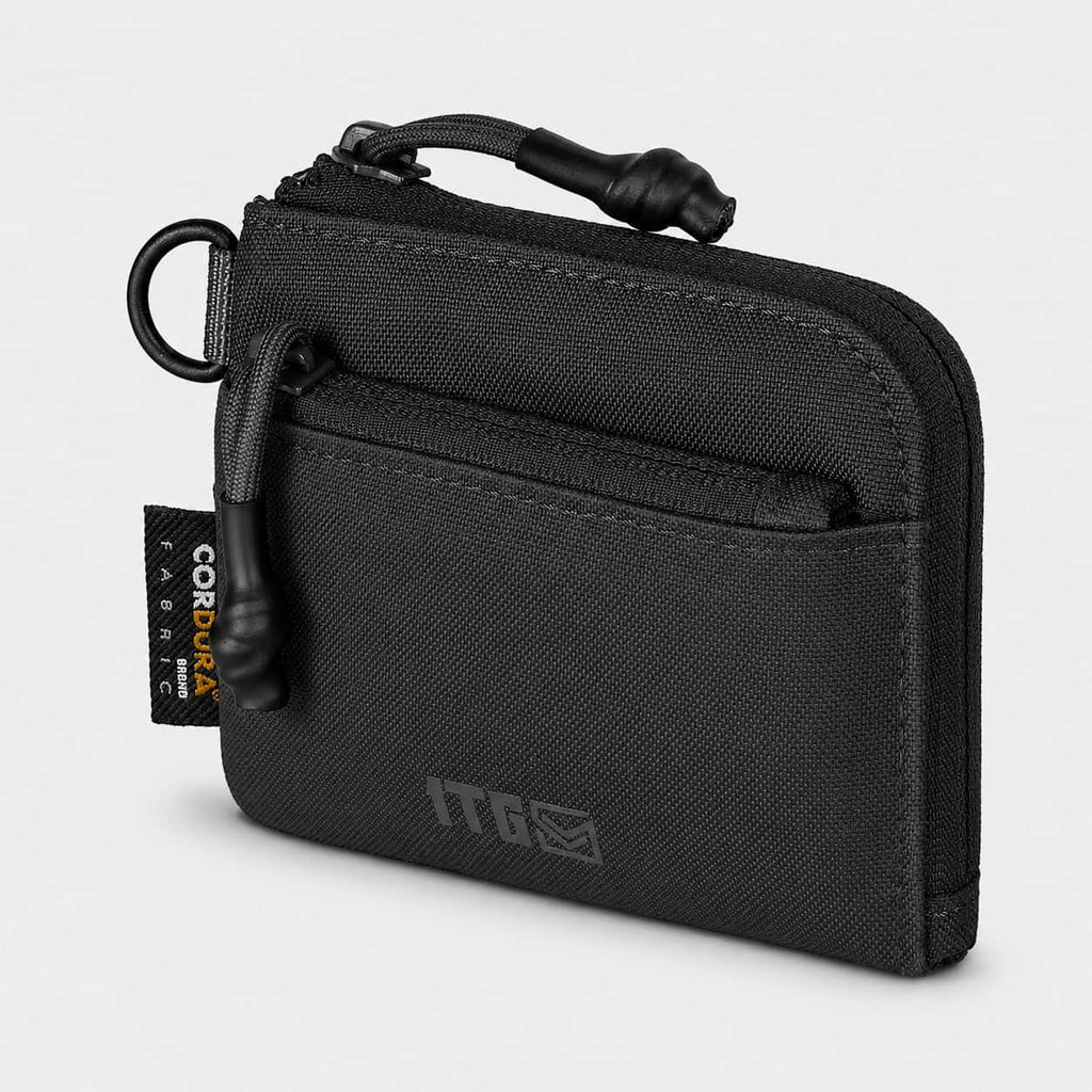 1TG EDC Coin Pouch Minimalist Wallet | With Belt clip & 500D CORDURA