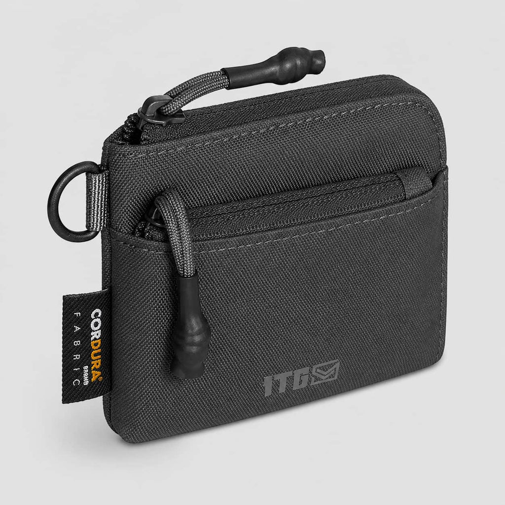 1TG EDC Coin Pouch Minimalist Wallet | With Belt clip & 500D CORDURA
