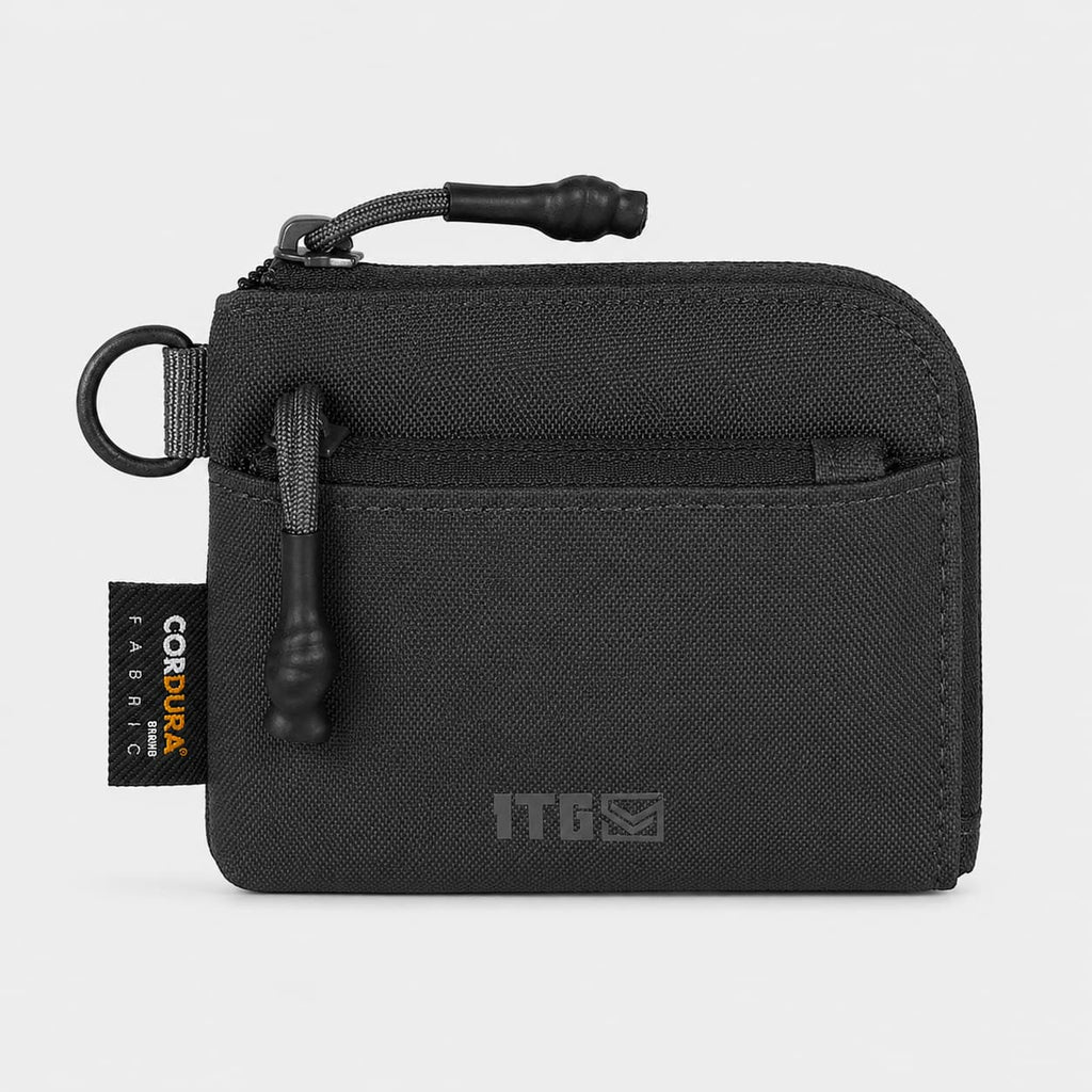 1TG EDC Coin Pouch Minimalist Wallet | With Belt clip & 500D CORDURA