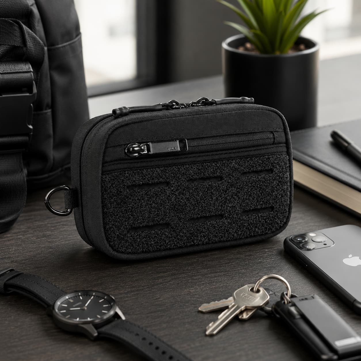 1TG Card & Coin Purse | 500D Nylon, RFID Blocking, MOLLE & AirTag Slot