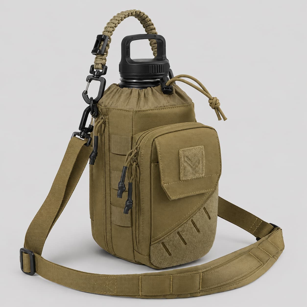 1TG  Magnetic Gym Water Bottle Bag 丨With Phone Pockets&Adjustable straps,Expandable 32-64oz