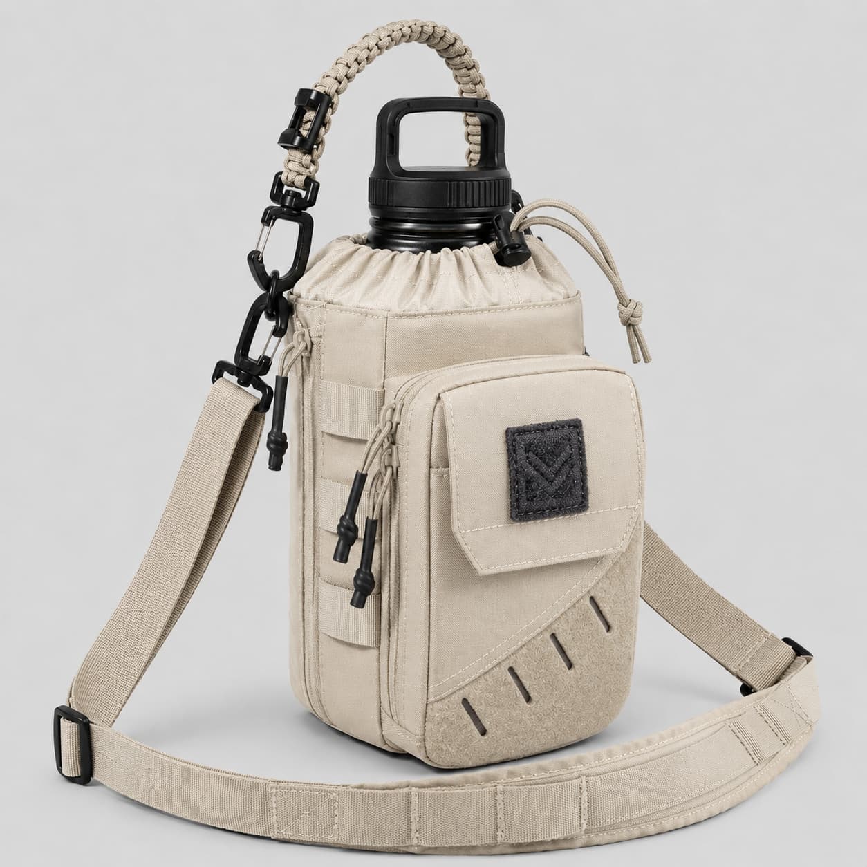 1TG  Magnetic Gym Water Bottle Bag 丨With Phone Pockets&Adjustable straps,Expandable 32-64oz