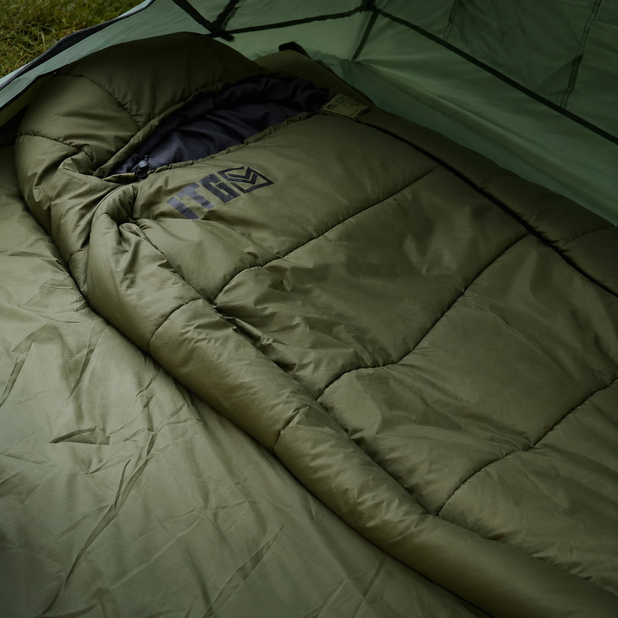 1TG Four-Season Mummy Sleeping Bag |  Diagonal Zipper&Suitable for 25-36℉