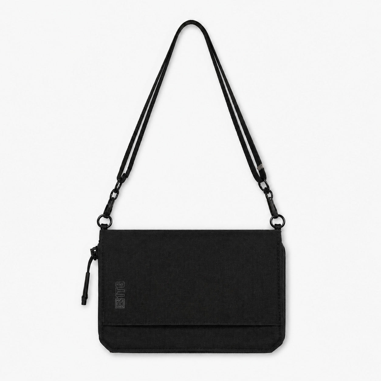 1TG RFID Passport Wallet – Travel Organizer with Shoulder Strap & Multi-Card Storage