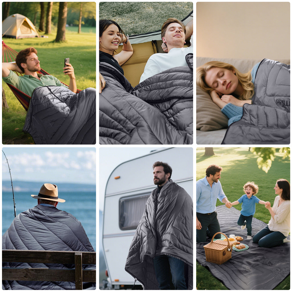 1TG 3M Thinsulate KL150 Camping Blanket 丨With Ykk zipper & Water resistant