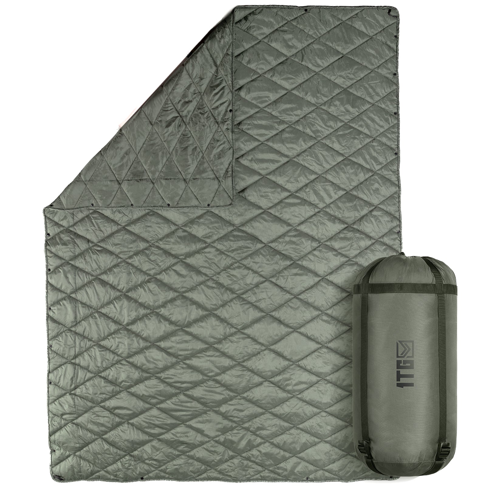 1TG 3M Thinsulate  380T Camping Blanket | With Snap Buttons & Water resistant