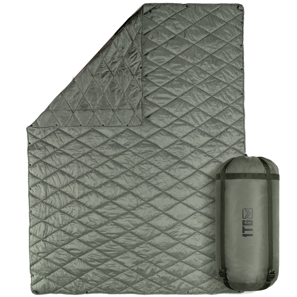 1TG 3M Thinsulate  380T Camping Blanket | With Snap Buttons & Water resistant