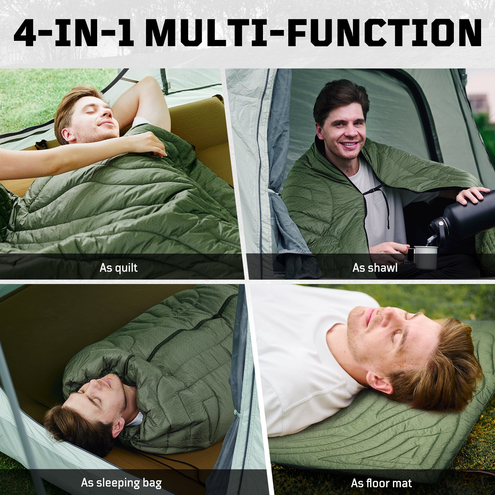 1TG 3M Thinsulate KL150 Camping Blanket 丨With Ykk zipper & Water resistant