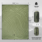 1TG 3M Thinsulate KL150 Camping Blanket 丨With Ykk zipper & Water resistant