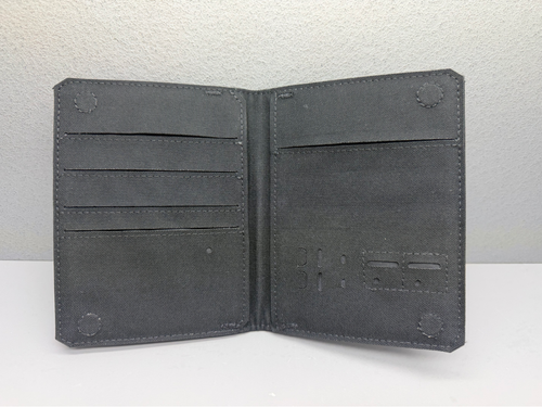 1TG CONCEPT RFID Passport Wallet with Built-in Apple Find My Tracker | Waterproof Jacquard Nylon | Travel Document Organizer