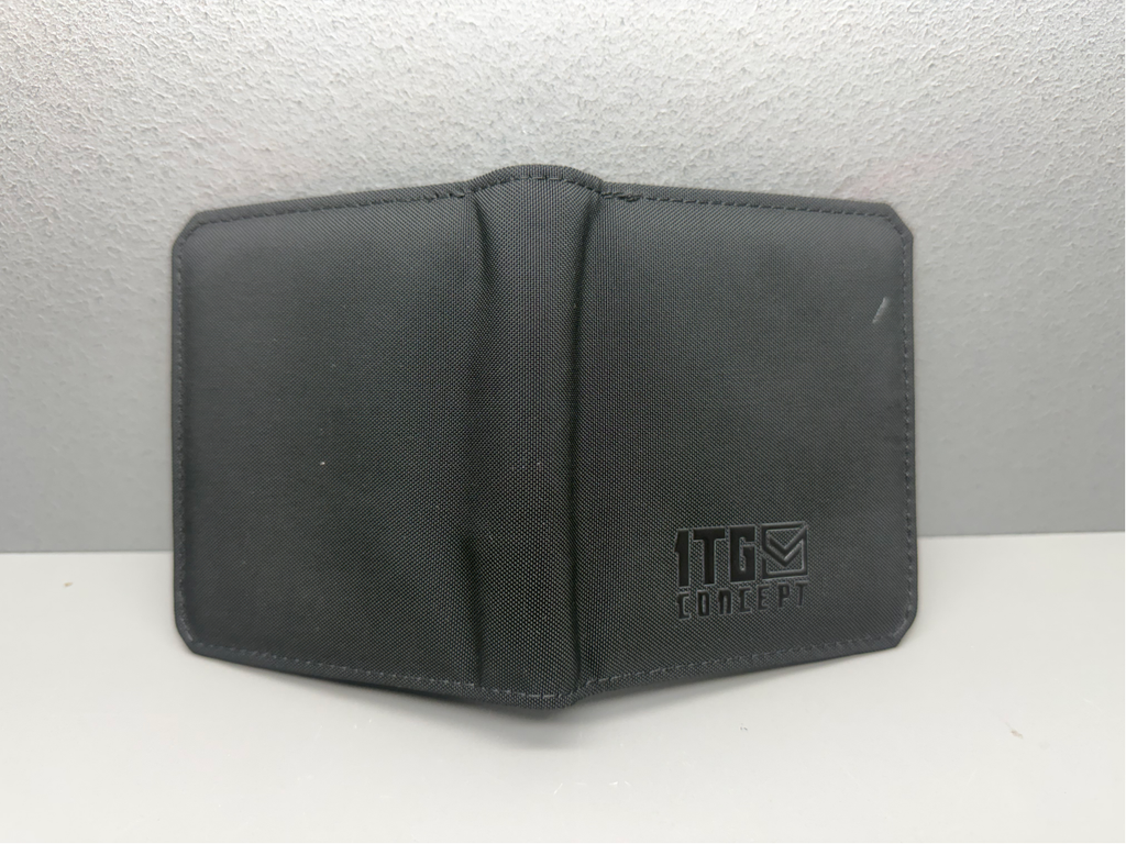 1TG CONCEPT EDC Slim Wallet | Hidden Apple Find My Slot, RFID Blocking & Quick-Pull Card Access | Waterproof Jacquard Nylon