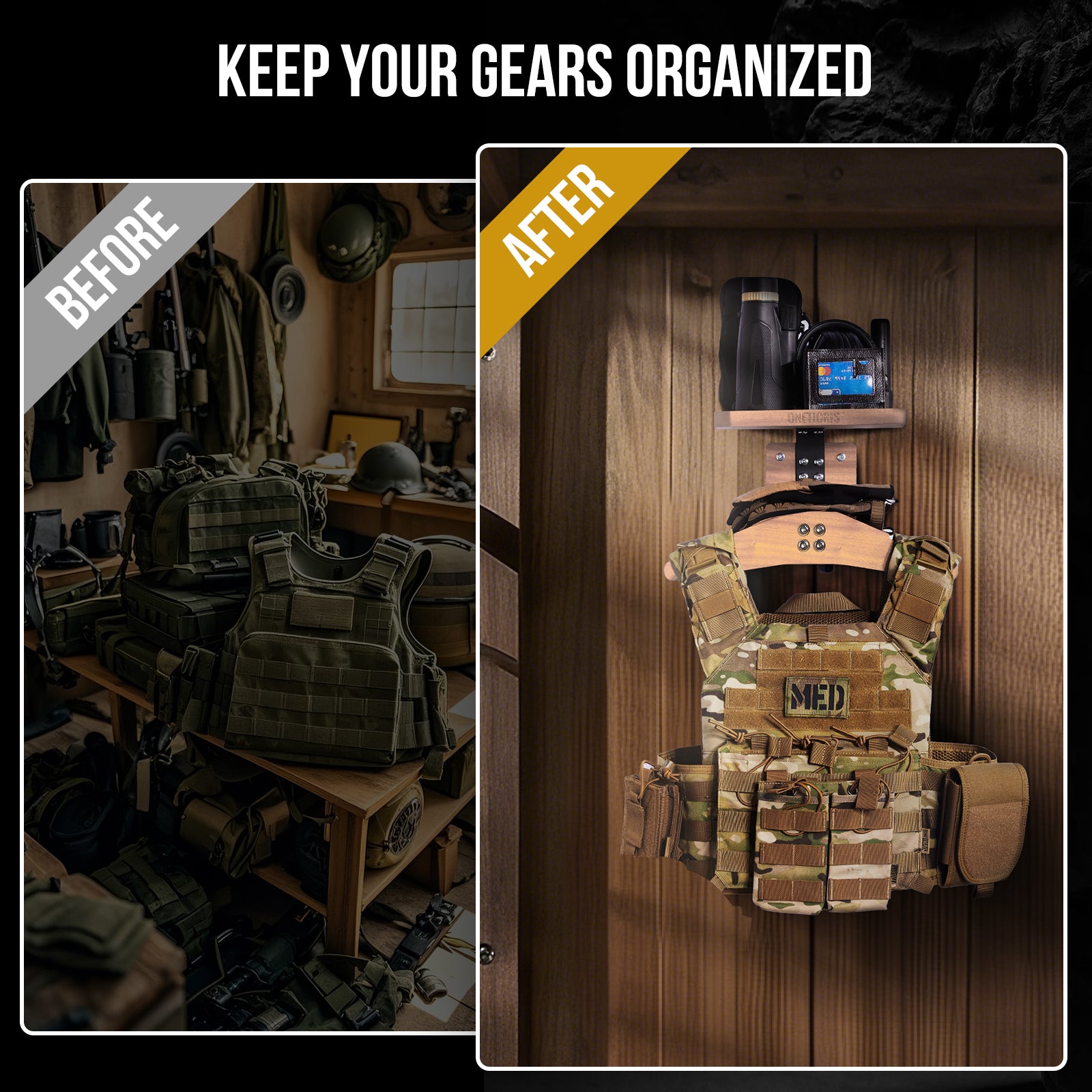 1TG Wall Mount 09 | With Shelf & Total Load Capacity 24kg
