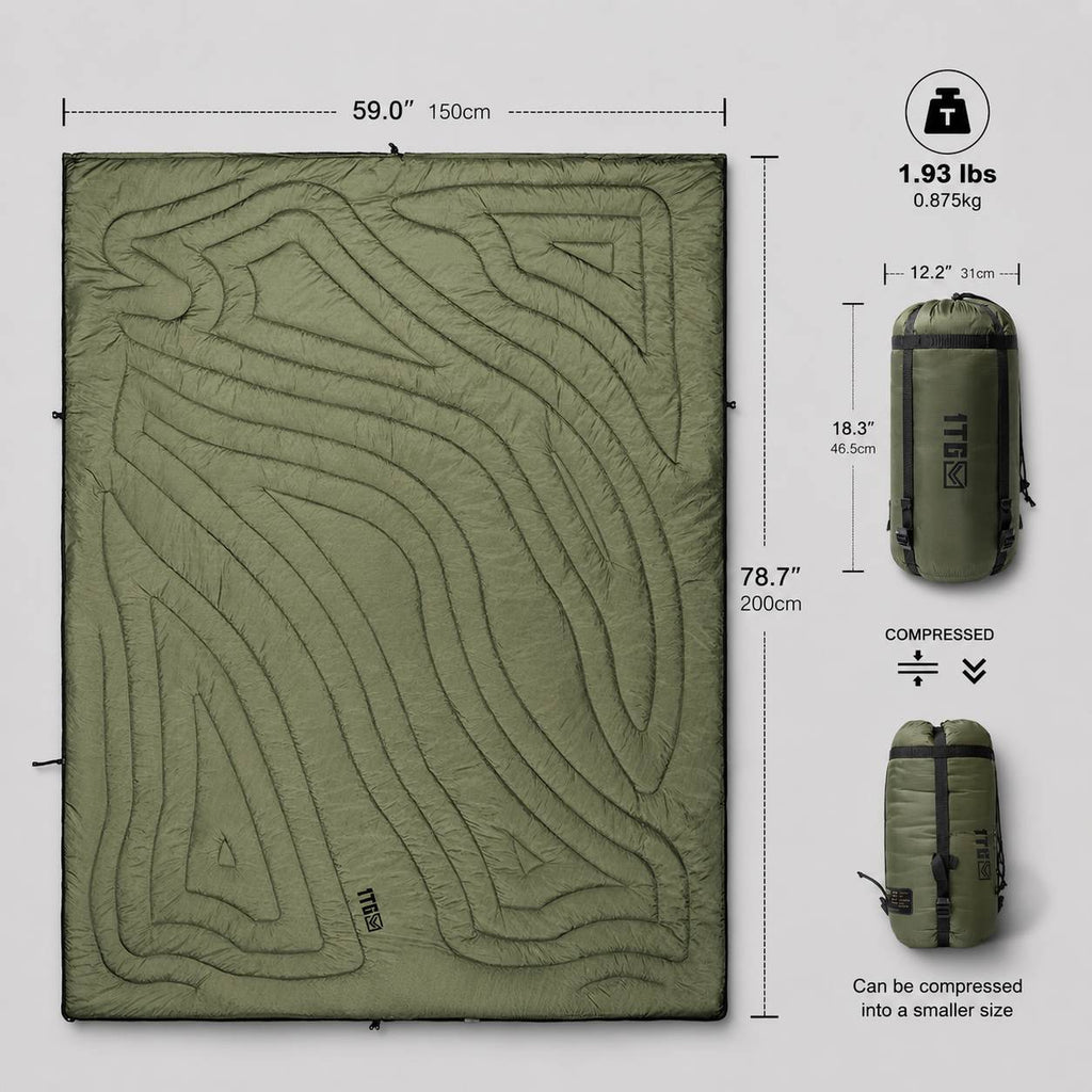 Insulated Camping Blanket B02 – 4-in-1 Water-Resistant Outdoor Blanket