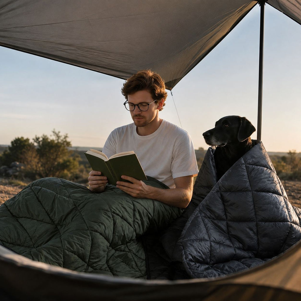 Insulated Camping Blanket B01– 3M Thinsulate™ with Snap Buttons & Water-Resistant