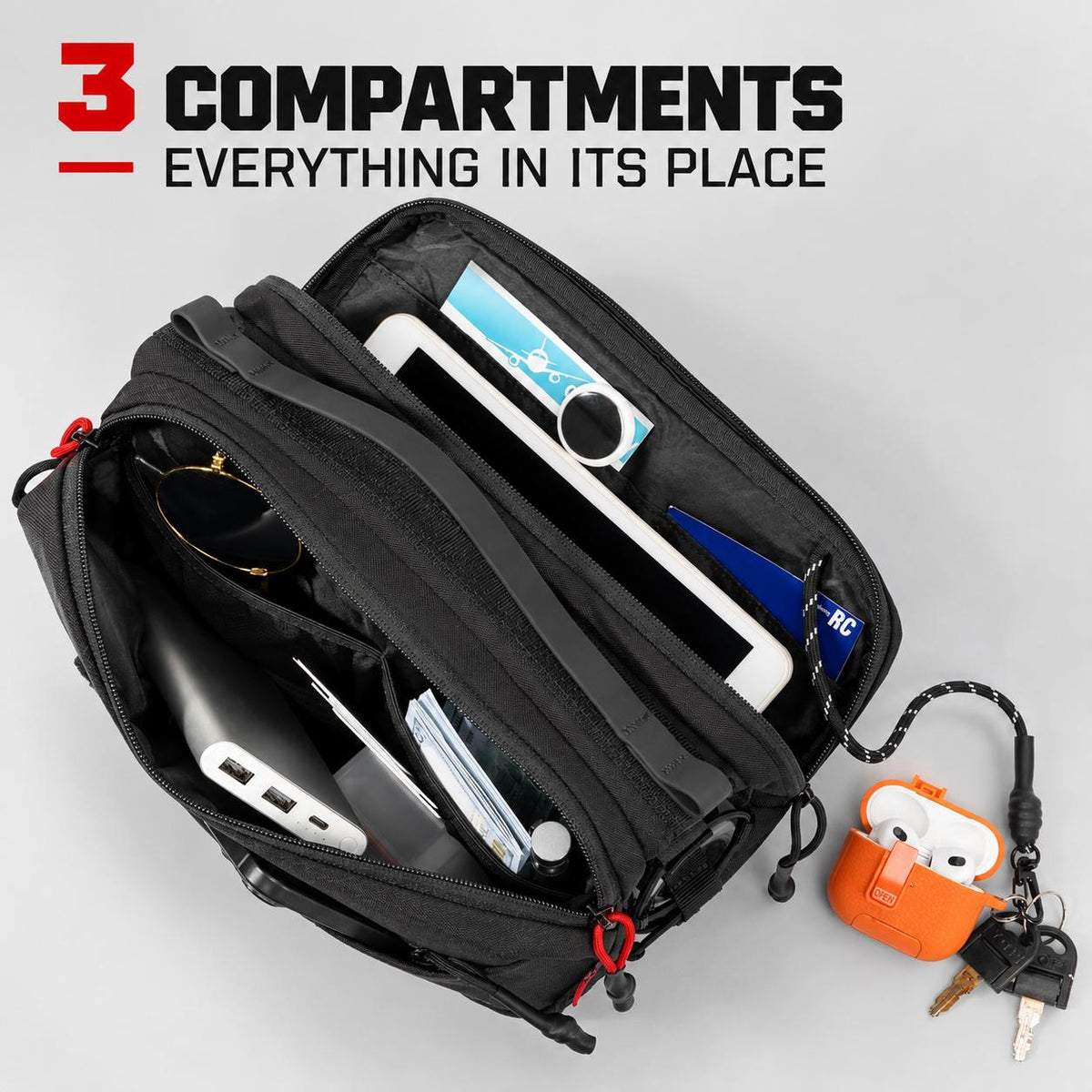 Magecko Magnetic Gym Bag B03 | Hidden Bottle Compartment & Crossbody Carry
