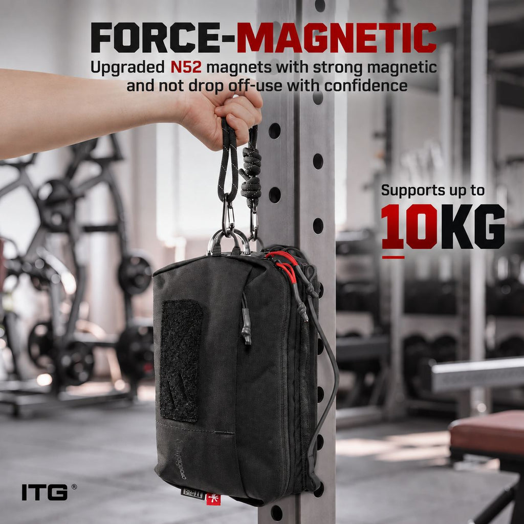 Magecko Magnetic Gym Bag B03 | Hidden Bottle Compartment & Crossbody Carry