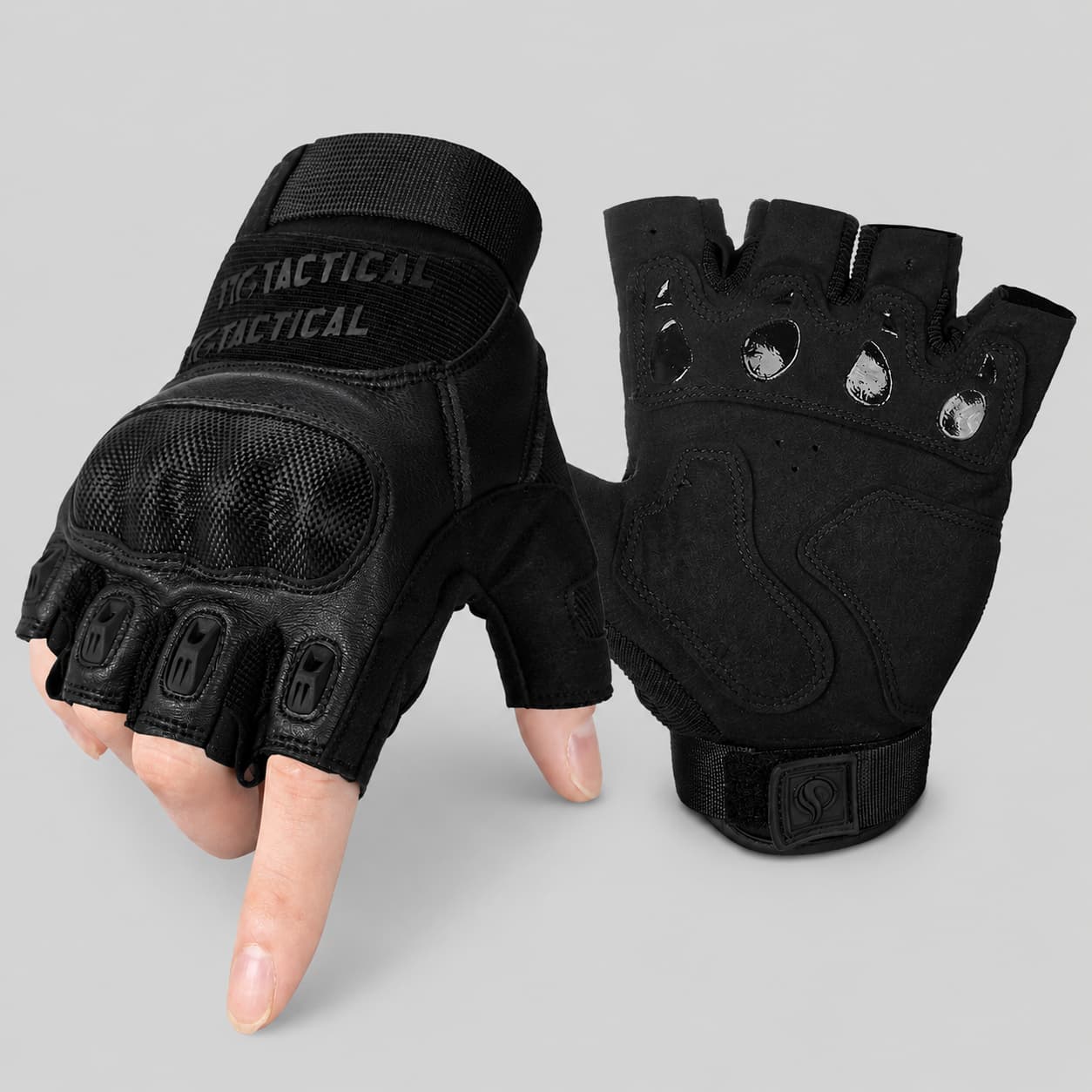 1TG Breathable Fingerless Gloves 03丨Adjustable Wrist Opening, Shock Absorption & Quick Release