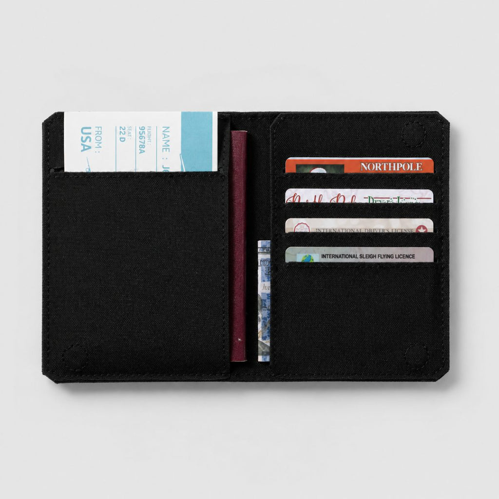 RFID Passport Wallet | Waterproof 500D Nylon Slim Travel Passport Holde