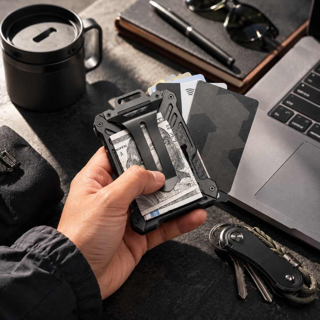 1TG Minimalist Slim Wallet 丨Easy Card Access,15-Card Capacity&RFID-Blocking